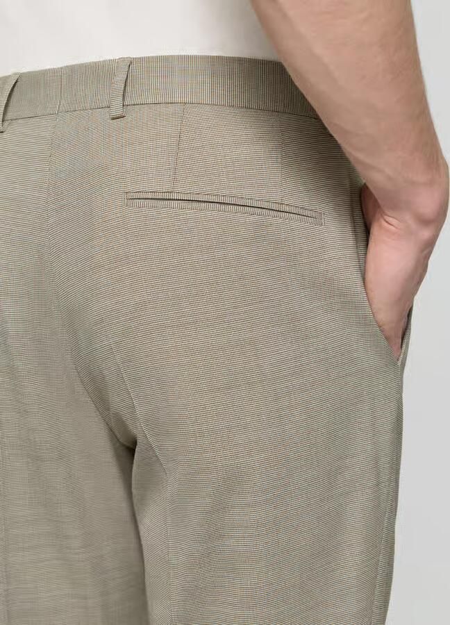 Boss regular fit pantalon met scheerwol-aandeel model 'Leon'