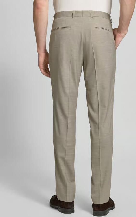 Boss regular fit pantalon met scheerwol-aandeel model 'Leon'
