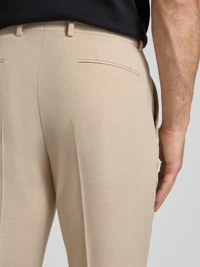 Boss regular fit pantalon met scheerwol model 'LEON'