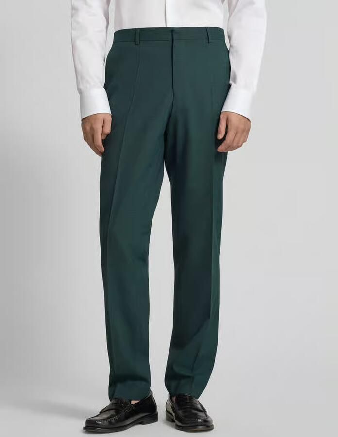 Boss Regular fit pantalon met scheerwol model 'LEON' - Foto 3