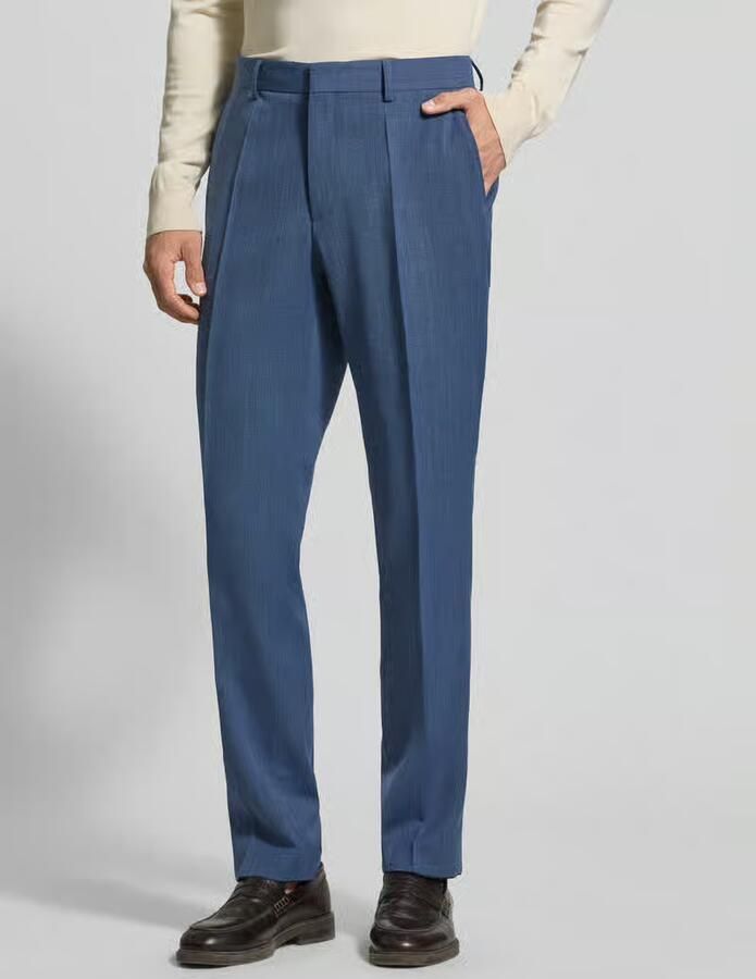 Boss regular fit pantalon met scheerwol model 'LEON' - Foto 2