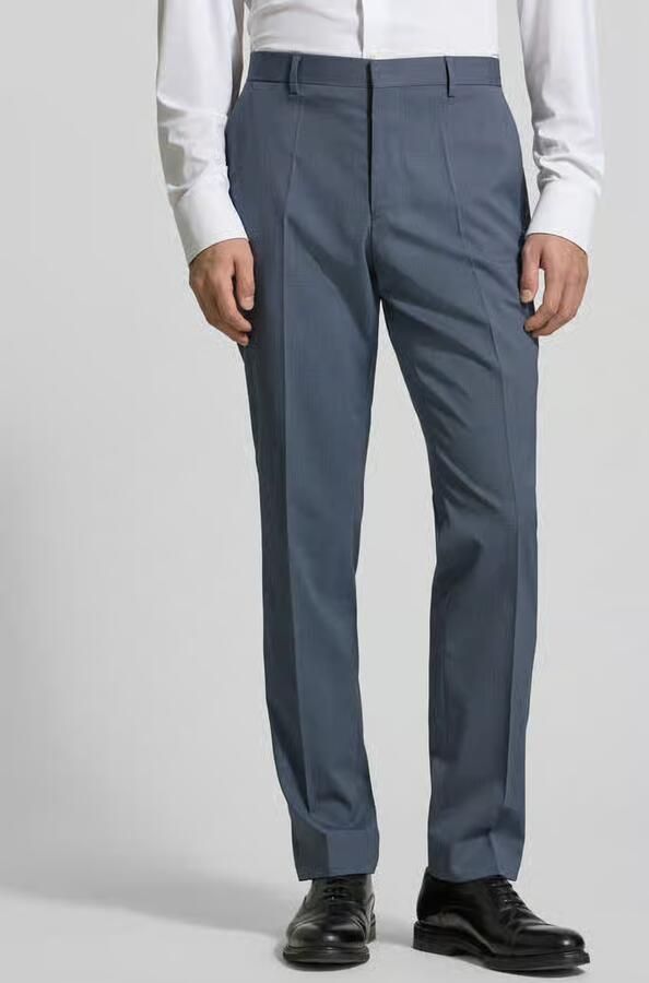 Boss regular fit pantalon met scheerwol model 'LEON' - Foto 3
