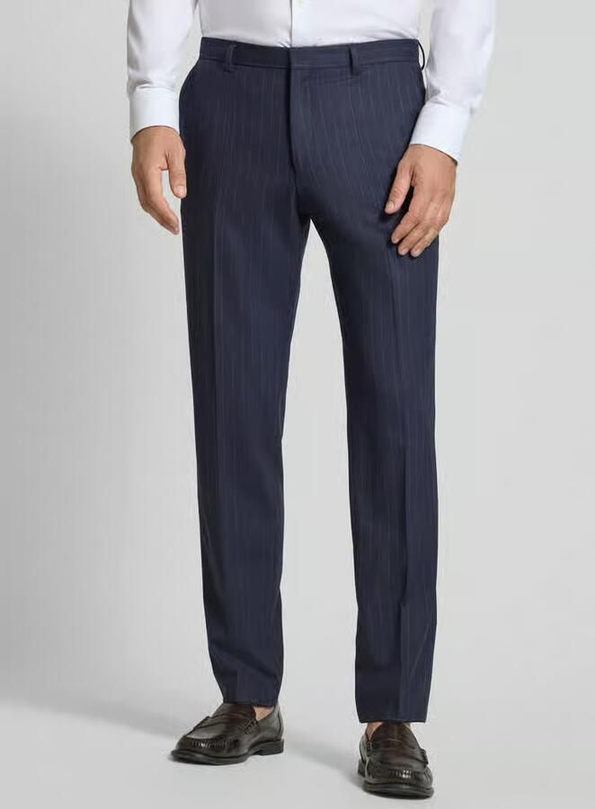 Boss Regular Fit pantalon met scheerwol model 'Leon' - Foto 2