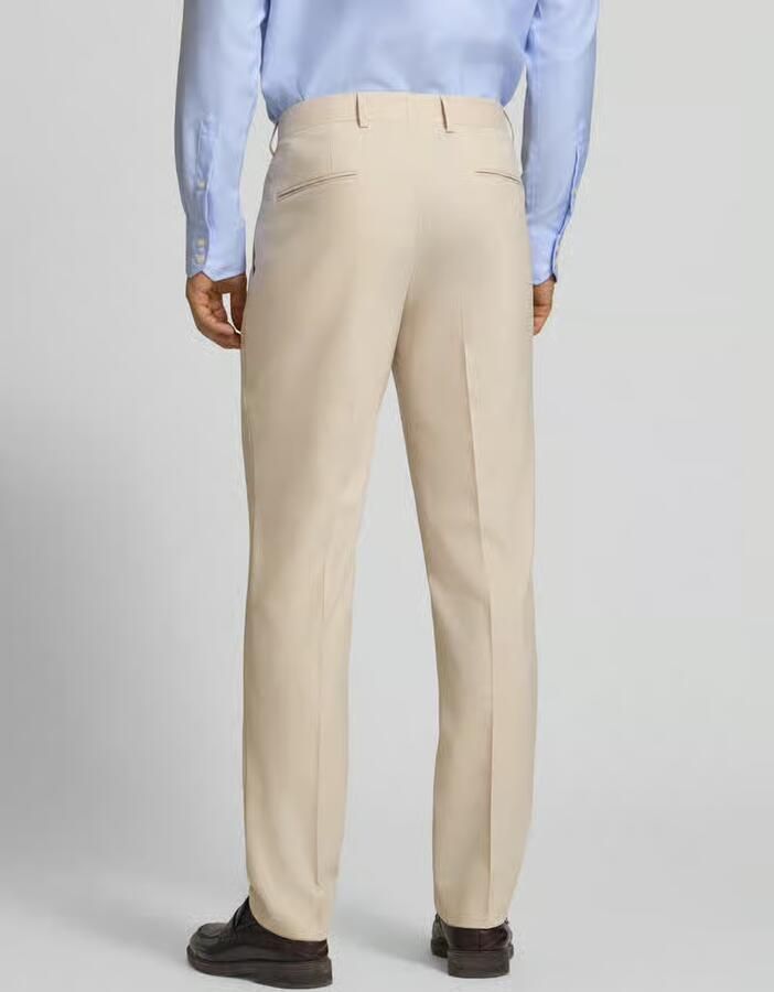 Boss Regular Fit pantalon met scheerwol model 'Leon' - Foto 2