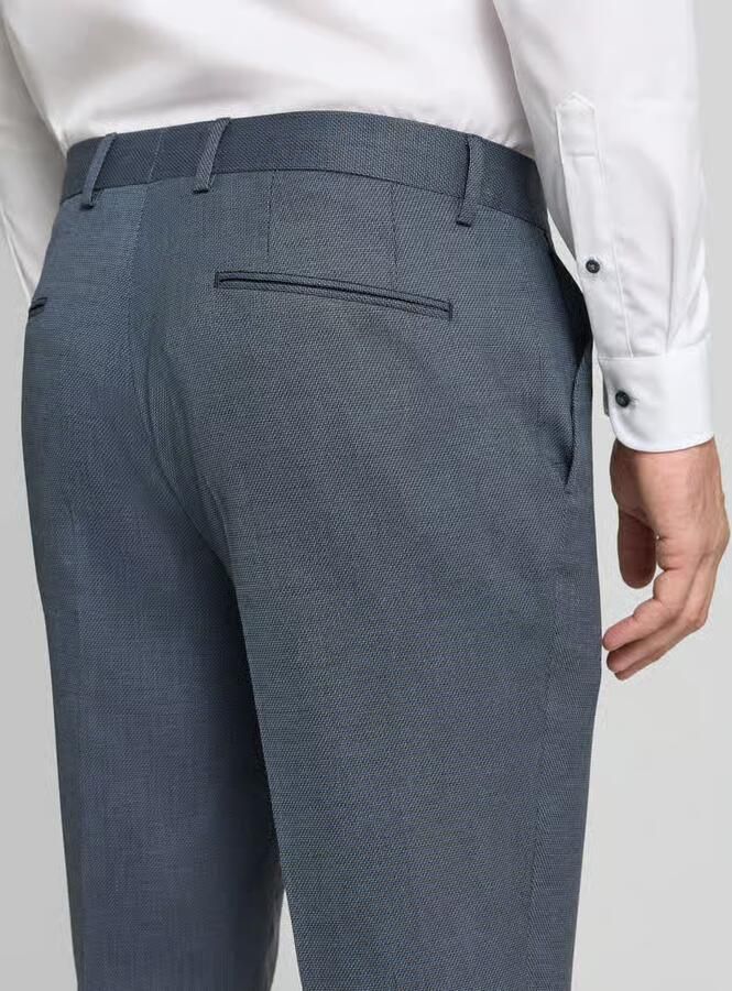Boss regular fit pantalon met scheerwolmix model 'Leon'
