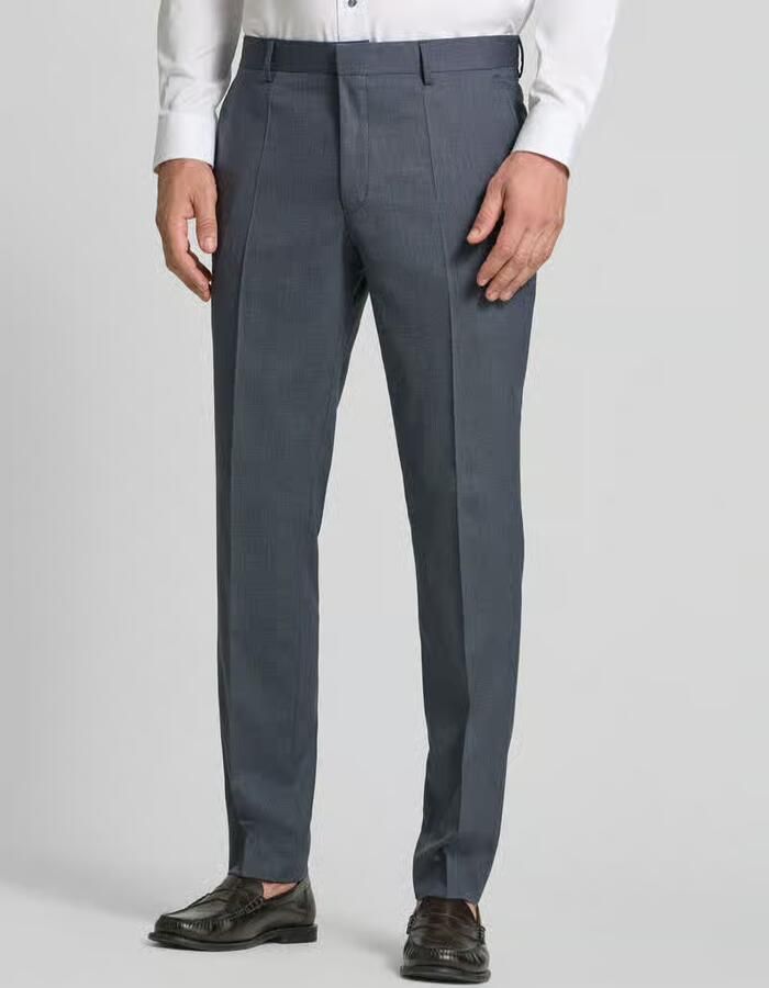 Boss Regular Fit pantalon met scheerwol model 'Leon' - Foto 2