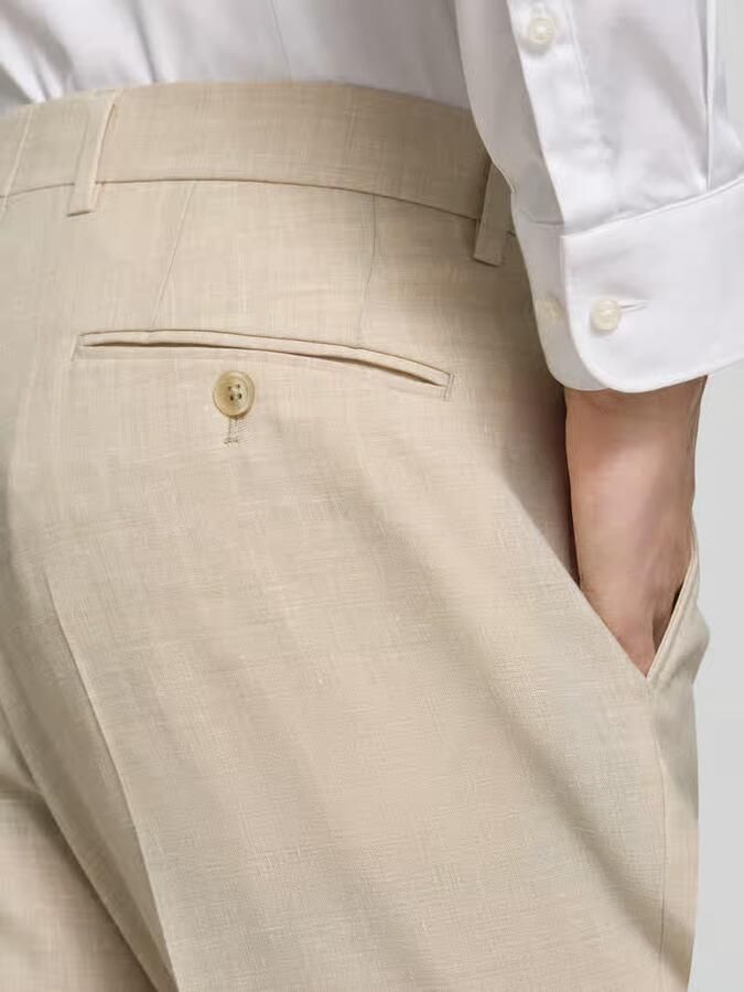 Boss regular fit pantalon met wol model 'LENNON' - Foto 2