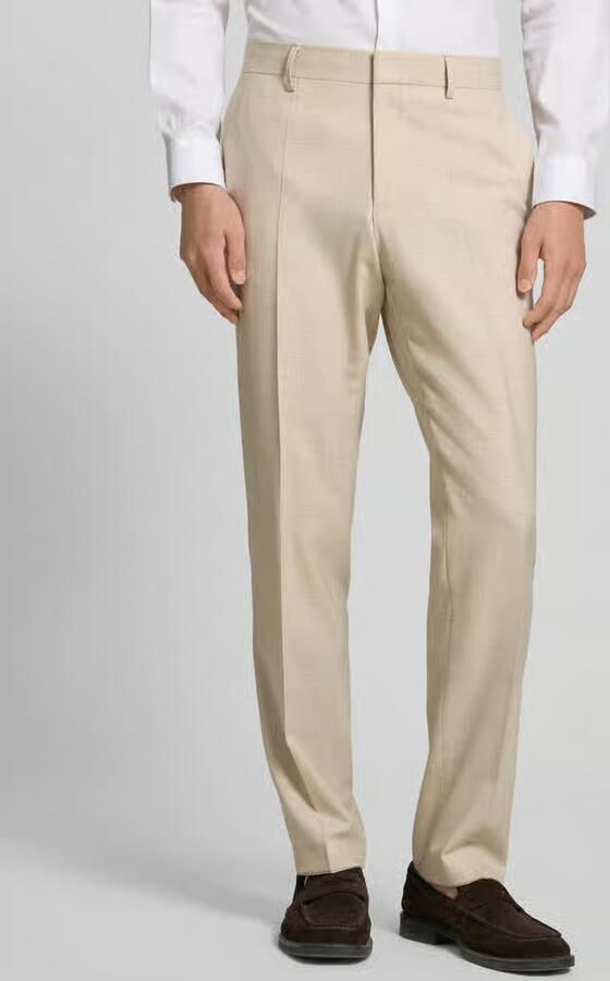 Boss regular fit pantalon met wol model 'LENNON' - Foto 3