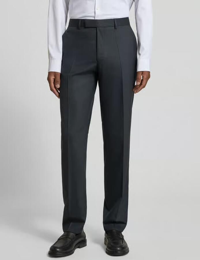Boss Regular fit pantalon met wol model 'LEON' - Foto 2