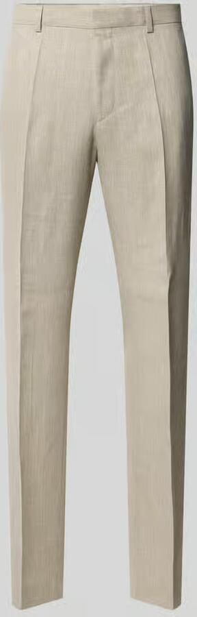 Boss regular fit pantalon van linnenmix model 'LEON' - Foto 2