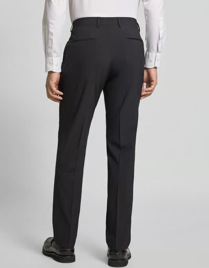 Boss Regular fit pantalon van scheerwolmix model 'H-LEON-MM-C-NF'