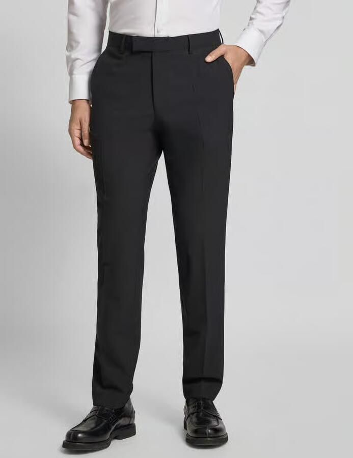 Boss Regular fit pantalon van scheerwolmix model 'H-LEON-MM-C-NF' - Foto 2