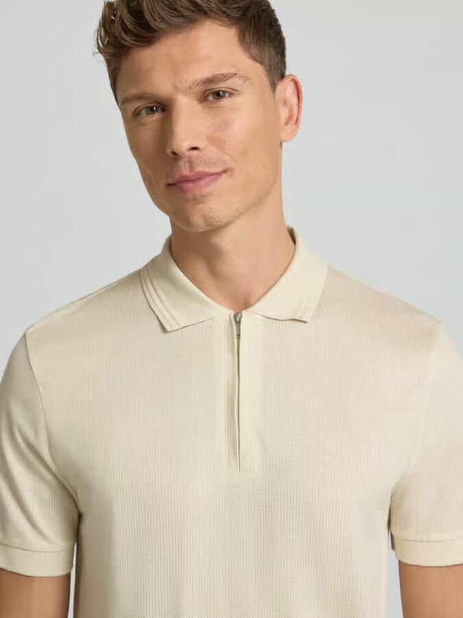 Boss Regular fit poloshirt van een mix van katoen en lyocell model 'H-PARAS 70' - Foto 2