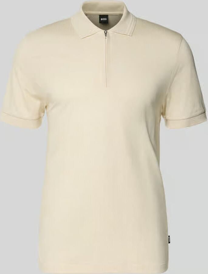 Boss Regular fit poloshirt van een mix van katoen en lyocell model 'H-PARAS 70'