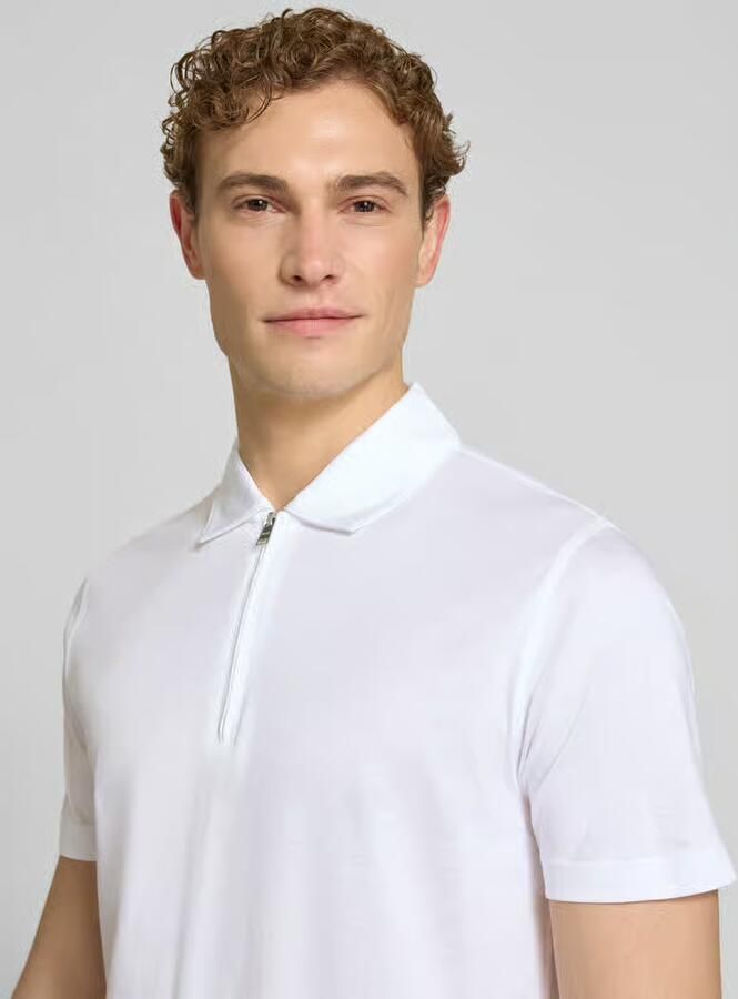 Boss regular fit poloshirt van mix van katoen en lyocell model 'H-PARAS 50' - Foto 3