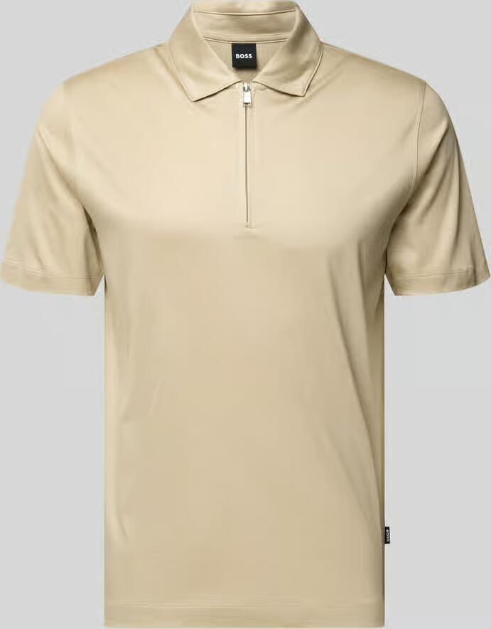 Boss regular fit poloshirt van mix van katoen en lyocell model 'H-PARAS 50' - Foto 2