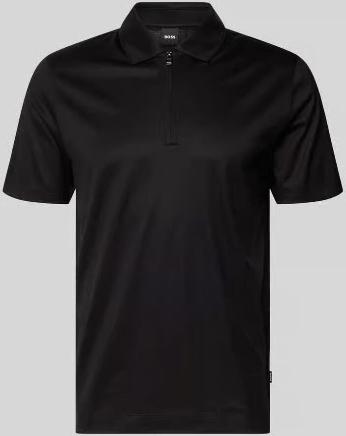 Boss regular fit poloshirt van mix van katoen en lyocell model 'H-PARAS 50' - Foto 2