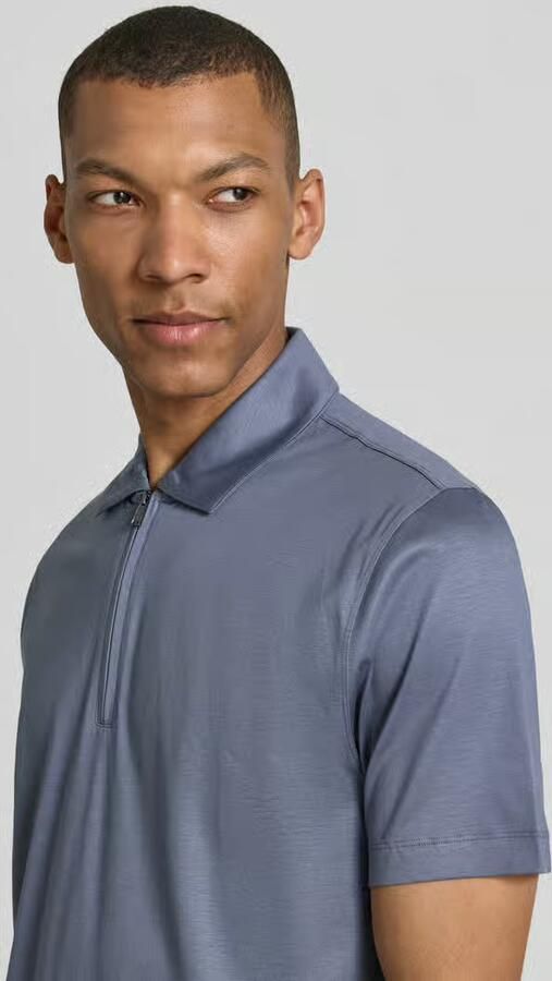 Boss regular fit poloshirt van mix van katoen en lyocell model 'H-PARAS 50'