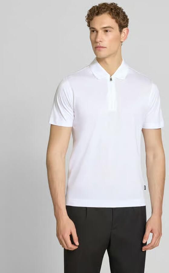 Boss regular fit poloshirt van mix van katoen en lyocell model 'H-PARAS 50' - Foto 6