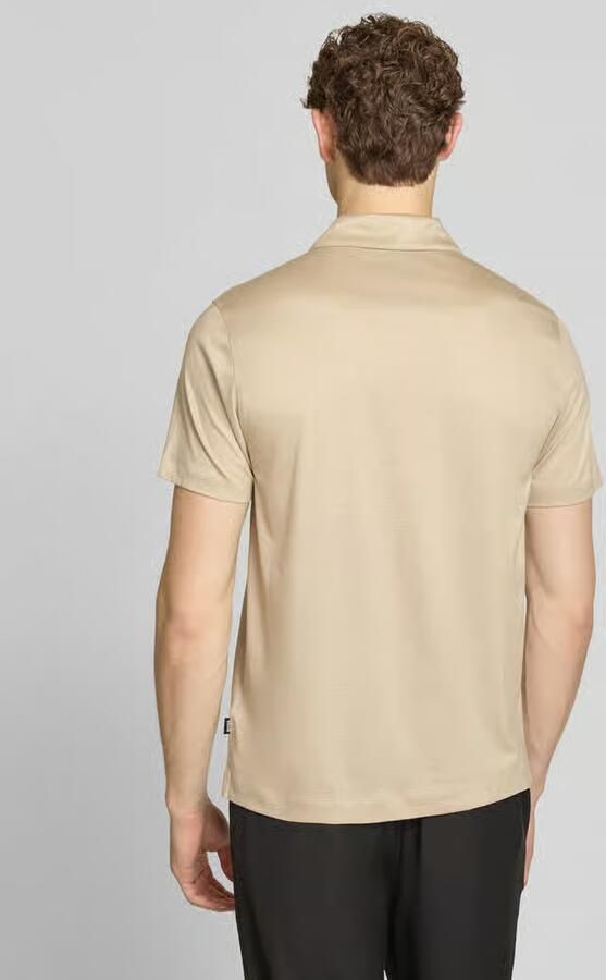 Boss regular fit poloshirt van mix van katoen en lyocell model 'H-PARAS 50'