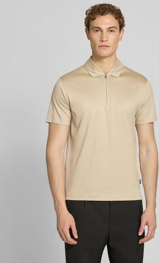 Boss regular fit poloshirt van mix van katoen en lyocell model 'H-PARAS 50' - Foto 4