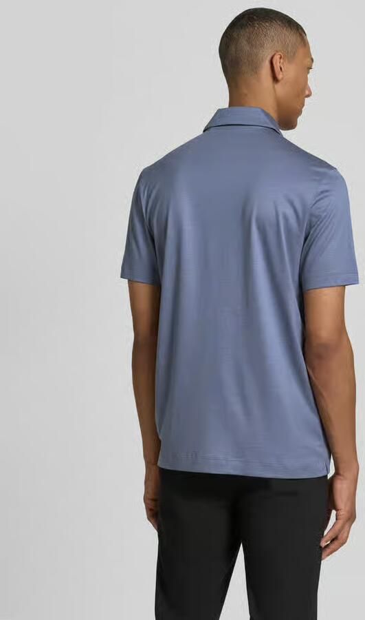 Boss regular fit poloshirt van mix van katoen en lyocell model 'H-PARAS 50'