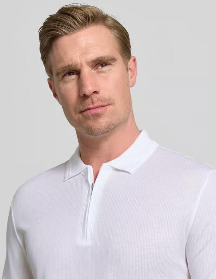 Boss regular fit poloshirt van mix van katoen en lyocell model 'H-PARAS 70'