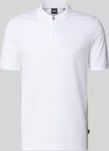 Boss regular fit poloshirt van mix van katoen en lyocell model 'H-PARAS 70'