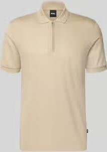 Boss regular fit poloshirt van mix van katoen en lyocell model 'H-PARAS 70'