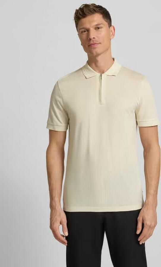 Boss Regular fit poloshirt van een mix van katoen en lyocell model 'H-PARAS 70' - Foto 4