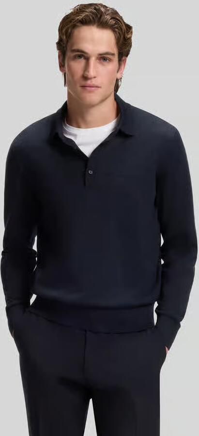 Boss Regular fit poloshirt van pure wol model 'Lancione' - Foto 3
