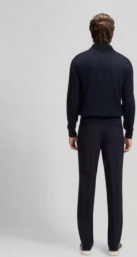 Boss Regular fit poloshirt van pure wol model 'Lancione' - Foto 2