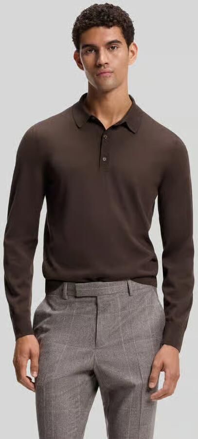 Boss Regular fit poloshirt van pure wol model 'Lancione' - Foto 3