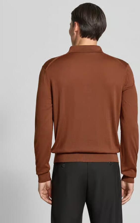 Boss Regular Fit poloshirt van zuivere scheerwol model 'Lancione' - Foto 2