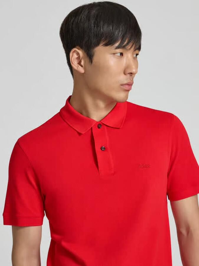 Boss regular fit poloshirt van puur katoen model 'PALLAS'