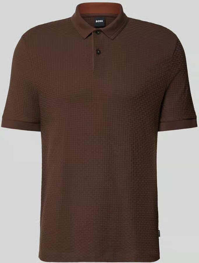 Boss Regular fit poloshirt van puur katoen model 'Parlay'