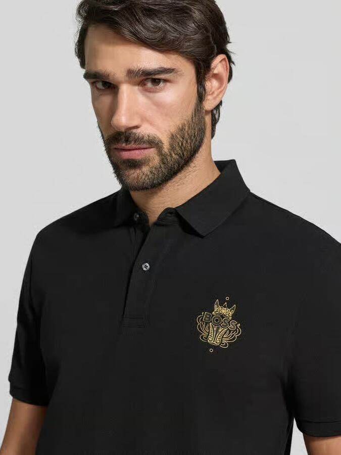 Boss Regular fit poloshirt van puur katoen model 'QIANG' - Foto 2