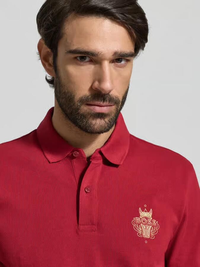 Boss Regular fit poloshirt van puur katoen model 'QIANG' - Foto 2