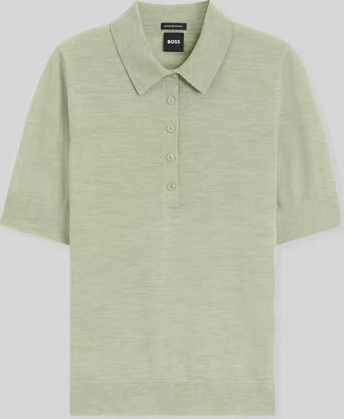 Boss Regular fit poloshirt van zuivere scheerwol model 'Fidenka' - Foto 2