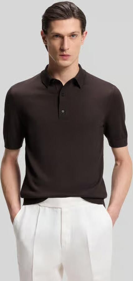 Boss regular fit poloshirt van zuivere scheerwol model 'NOLANO' - Foto 4
