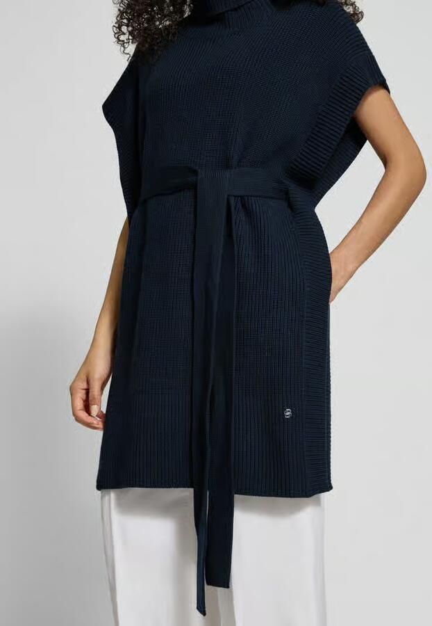 Boss regular fit poncho van zuivere scheerwol model 'FAVANDA' - Foto 2