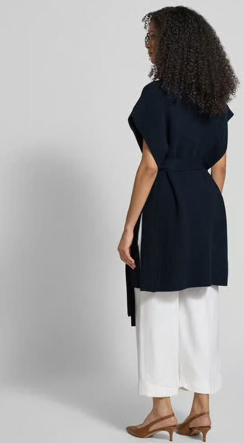 Boss regular fit poncho van zuivere scheerwol model 'FAVANDA'