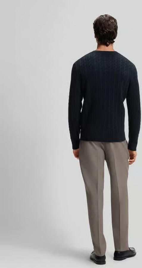 Boss Regular fit pullover met katoen-aandeel model 'Furlan' - Foto 2