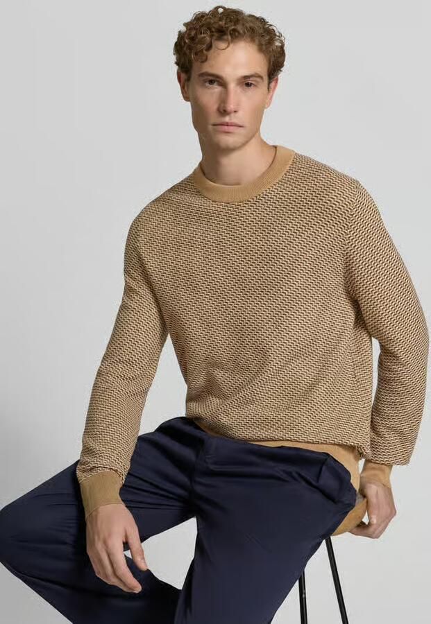 Boss Regular fit pullover van 100% katoen model 'H-Lofranco'