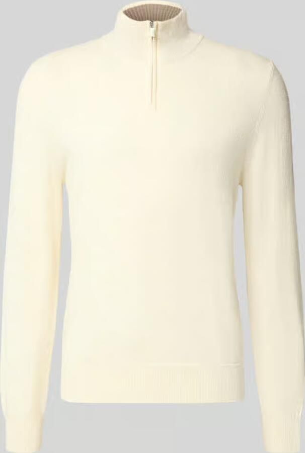 Boss Regular fit pullover van mix van scheerwol en kasjmier model 'H-Hemarlo'