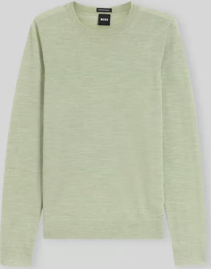 Boss Regular fit pullover van pure scheerwol model 'Ferpina' - Foto 2