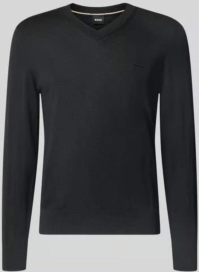 Boss Regular fit pullover van pure scheerwol model 'H-Melba-L'