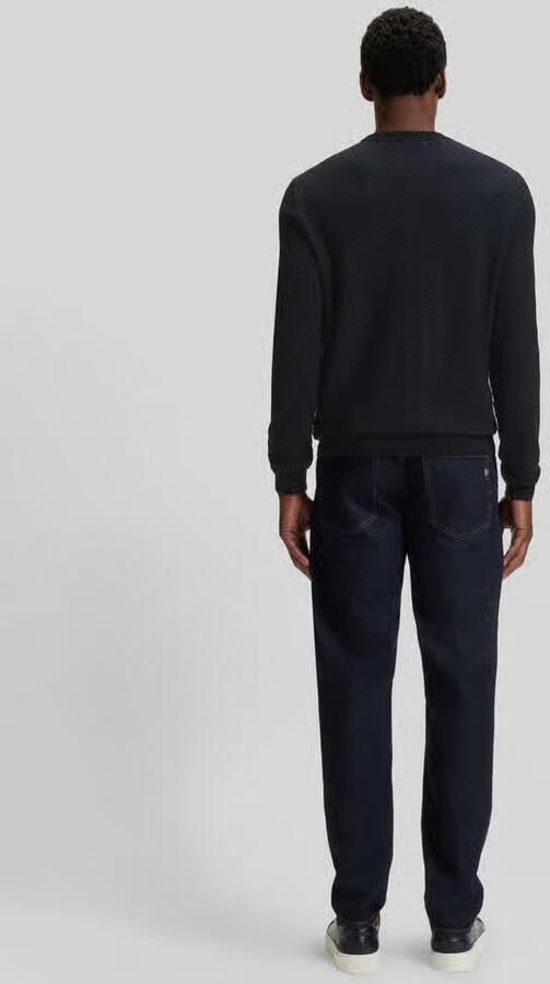 Boss Regular fit pullover van scheerwolmix model 'HABITO'