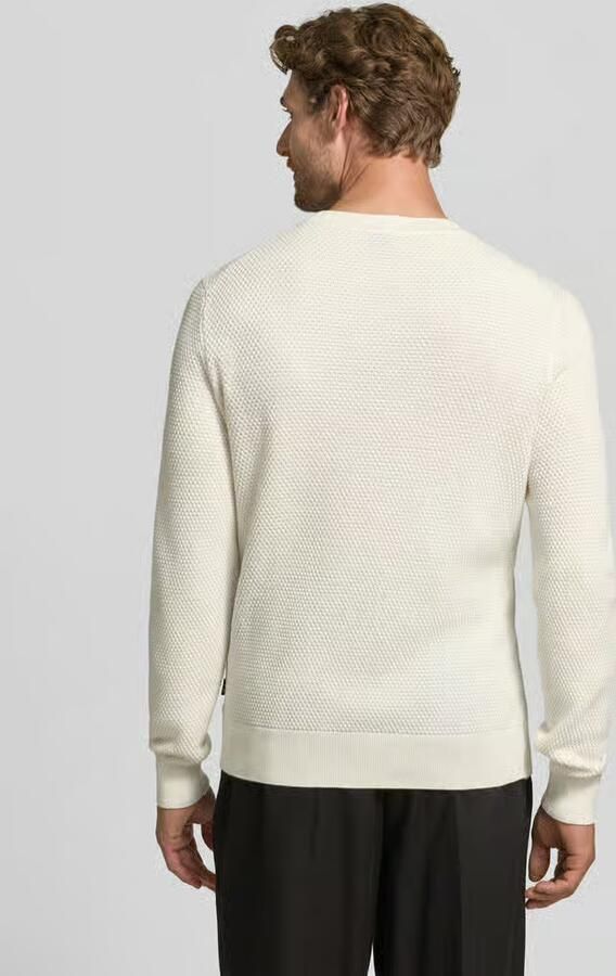 Boss Regular fit pullover van zuivere katoen model 'Lalex' - Foto 2