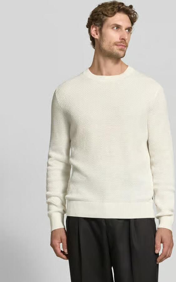 Boss Regular fit pullover van zuivere katoen model 'Lalex' - Foto 3